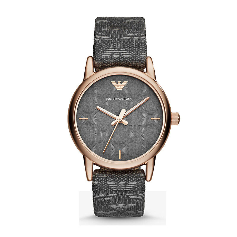 阿玛尼emporioarmani手表时尚欧美品牌英伦风皮带圆盘女士石英表ar