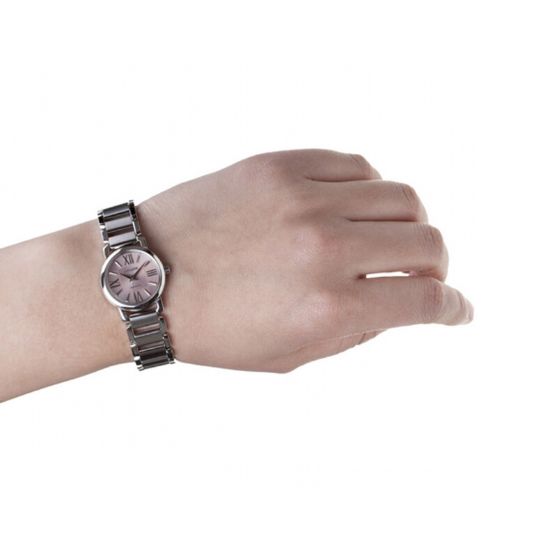 西铁城(CITIZEN)手表休闲时尚光金属表带动能机械女士腕表EP5880-58X
