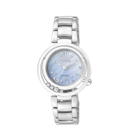西铁城(CITIZEN)手表时尚镶钻光动能钢带女士腕表EM0327-50D