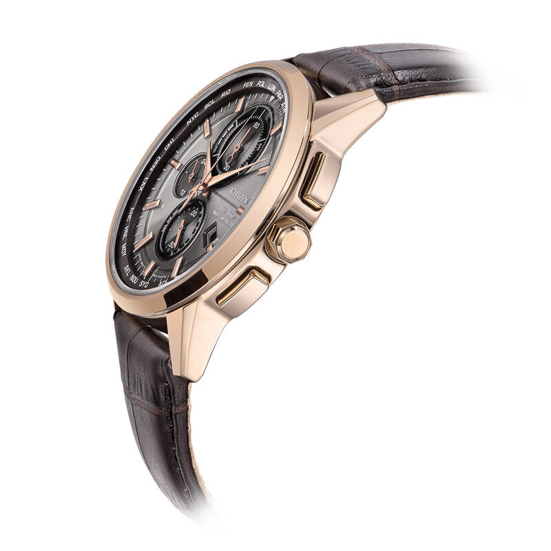 西铁城citizen手表时尚光动能电波男士腕表at811312h