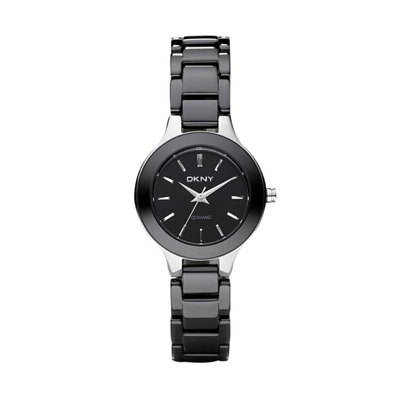 dkny唐可娜儿手表时尚欧美品牌陶瓷表带圆盘女士石英表ny4886