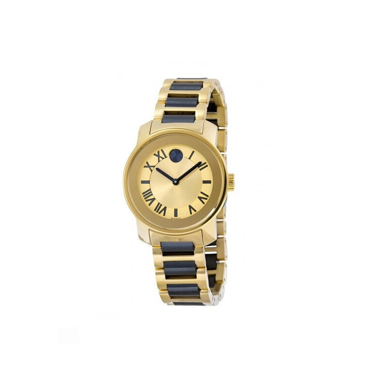 摩凡陀movado手表休闲时尚金属表带博物馆系列时尚石英女士表3600354