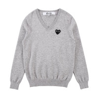 川久保玲(Comme des Garcons)针织衫 秋冬男装V领套头常规款长袖桃心款AZ-N066-051-2-6
