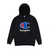 Champion 冠军 潮牌 春秋款经典刺绣LOGO套头连帽卫衣 女 男 情侣装 C3-M414-010