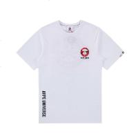AAPE 女装 新款纯色短袖纯棉T恤 女 通用款男AATEM0252