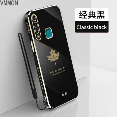 VMONNvivou3手机壳y5s保护硅胶套步步高y5s镜头全包V1901A电镀软壳z5i直边防摔魔方枫叶y19外壳vi