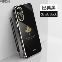 VMONN华为nova8手机壳nova8se网红女款枫叶直边电镀硅胶软壳华为nova8pro手机套潮牌男情侣镜头全包