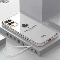 VMONN真我V13手机壳V11电镀枫叶V5直边硅胶软壳Realme潮牌简约个性创意oppo镜头全包防摔保护套网红情