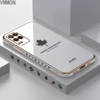 VMONNrealme Q3/Q3i手机壳真我v13保护套镜头全包防摔电镀枫叶硅胶直边男女款个性潮牌软外壳