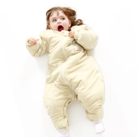 安哆啦贝比anduolabb婴幼儿睡袋彩棉加厚款分腿式 婴儿睡袋儿童防踢被#0754