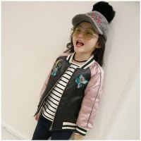 女童外套2017新款简约小清新多款多色可选3韩版4百搭5春装6小女孩7春秋8儿童棒球服女9岁
