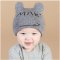 婴儿帽子新生儿帽子凉帽套头帽0-3-6-12个月春秋季男女宝宝帽可爱卡通小动物印花字母简约韩版圆顶帽