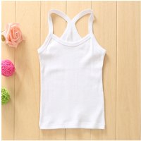 7儿童8女童9吊带小背心打底10夏季11岁3中大童4女孩内衣5白6可爱卡通简约纯色小女孩子夏天背心