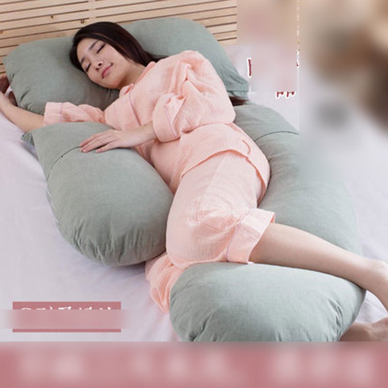 孕妇护腰枕妈咪用品当季新品孕妇枕头夏季护腰侧睡枕 垫脚枕芯抱枕靠枕托腹用品u型多功能枕简约多款多色可选