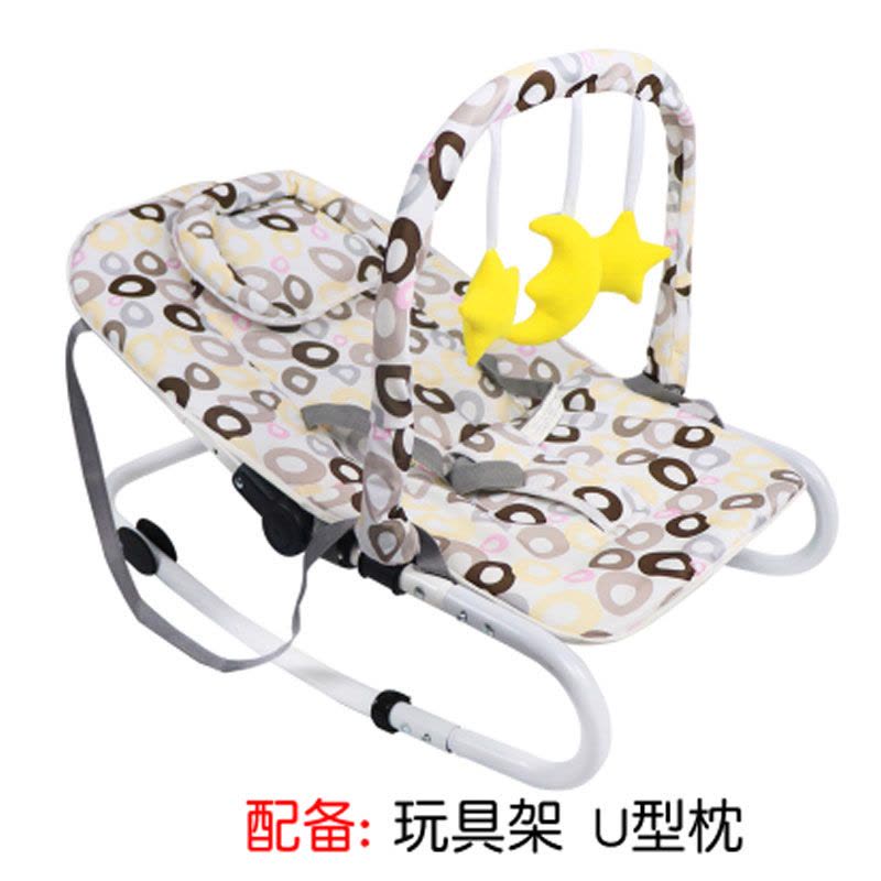 多功能婴儿椅婴儿摇椅躺椅 新生儿宝宝哄睡安抚儿童摇摇椅适用于0-15个月男女宝宝简约小清新椅子图片