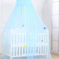 婴儿床蚊帐带支架儿童蚊帐宝宝蚊帐落地开门式婴儿蚊帐罩男女宝宝床上用品