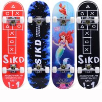 四轮滑板夜光初学者成人儿童青少年男孩女生闪光轮双翘滑板车卡通动漫滑板