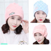 坐月子帽春秋款产后秋冬季女产妇帽孕妇帽子保暖头巾用品韩版简约清新产妇帽子