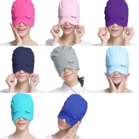 睡帽睡眠女包头帽子睡觉秋冬季加绒保暖产妇月子帽 韩版简约小清新产妇帽子