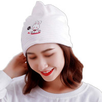 月子帽春秋产妇帽头巾孕妇帽子 韩版保暖产后坐月子用品简约清新产妇头巾帽子