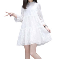 孕妇装春装上衣韩版宽松喇叭袖孕妇连衣裙中长款孕妇裙春秋装简约孕产妇服饰孕妇裙子