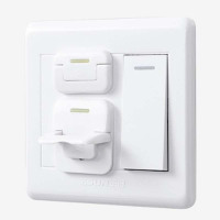 白色(20个两项+20个三相)插座保护套安全插座儿童防护盖宝宝防触电插孔插头套安全塞保护盖