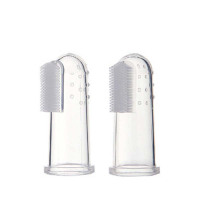 [指套牙刷两个装 盒子颜色随机发]婴儿刷牙宝宝婴幼儿手指套牙刷软毛0-1-2-3岁儿童乳牙刷