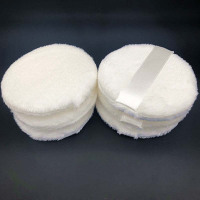 [粉扑(8CM白色)*6袋(无粉盒)]6袋装新生婴儿童爽身粉扑宝宝手套式粉扑