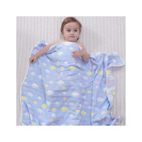婴儿浴巾纱布洗澡毛巾被子宝宝盖毯抱被儿童空调被可爱卡通孕婴童床上用品空调被