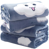 法兰绒毛毯被珊瑚绒毯子加厚双人单人学生宿舍儿童保暖通用简约小清新床上用品毛毯
