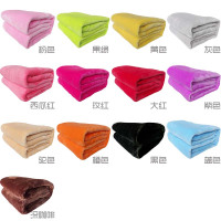 四季通用珊瑚绒毯子法兰绒毛毯薄儿童毯床单人空调毯简约小清新孕婴童床上用品盖毯