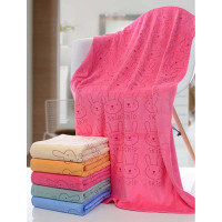 吸水浴巾成人男女抹胸家用大毛巾儿童卡通个性浴巾可爱卡通小孩子浴巾孕婴童浴巾