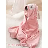 婴儿浴巾儿童斗篷带帽新生儿洗澡毛巾大号宝宝浴袍厚款卡通可穿戴四季通用孕婴童浴衣