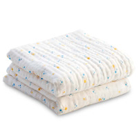 婴儿浴巾纱布新生儿童春夏大盖毯宝宝洗澡加厚简约小清新孕婴童毛巾小孩子浴巾
