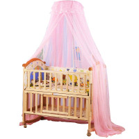 婴儿床蚊帐带支架婴儿床上蚊帐宝宝蚊帐儿童床蚊帐少年床蚊帐通用简约孕婴童蚊帐