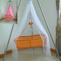 摇篮吊篮儿童床圆方顶/摇篮吊篮用宝宝婴儿加密蚊帐儿童蚊帐四季通用孕婴童蚊帐