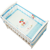 婴儿床围夏季防撞儿童床挡布幼儿宝宝防摔床用品套件四季通用简约孕婴童床围