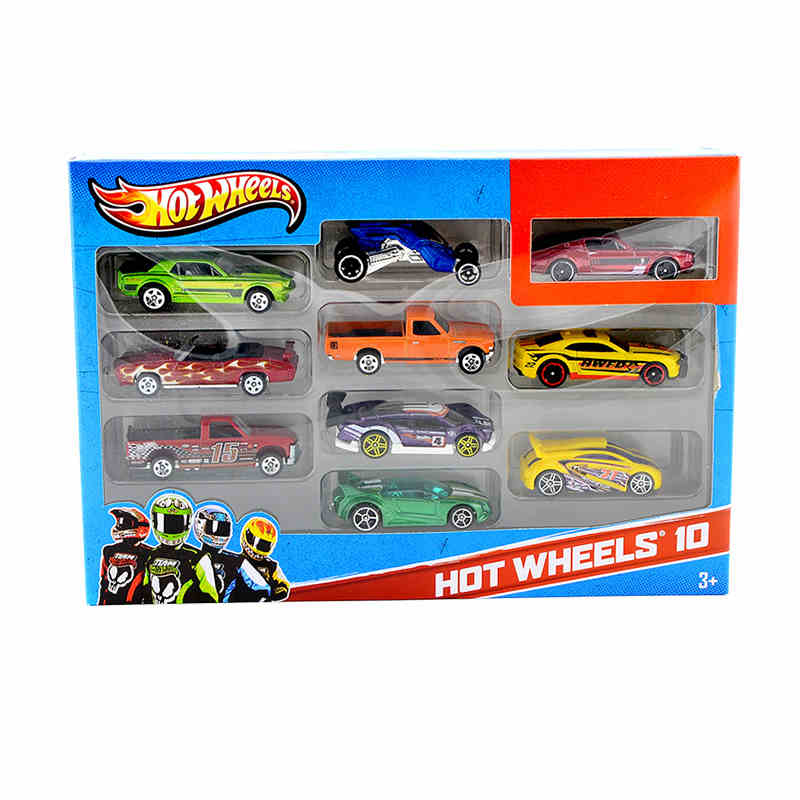 Hot Wheels风火轮 火辣小跑车十辆装合金玩具车小车车模54886