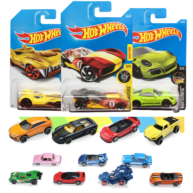 风火轮小跑车轨道合金车模Hotwheels火辣儿童玩具小车模型C4982随机发一辆