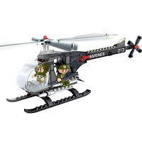 【小颗粒】正品邦宝 拼插积木益智儿童玩具 直升机海军陆战队8243