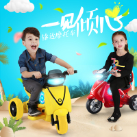 锋达儿童电动太空摩托车宝宝可坐人可骑电动三轮车小孩电瓶玩具车