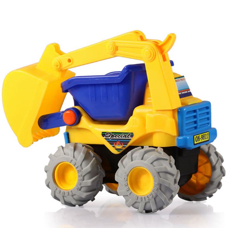 锋源大号惯性工程车宝宝儿童玩具车挖掘机推土机仿真模型沙滩玩具图片