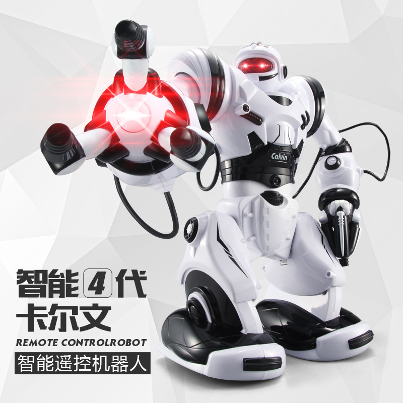 锋源遥控智能机器人卡尔文充电动语音对话触控机器人儿童益智玩具