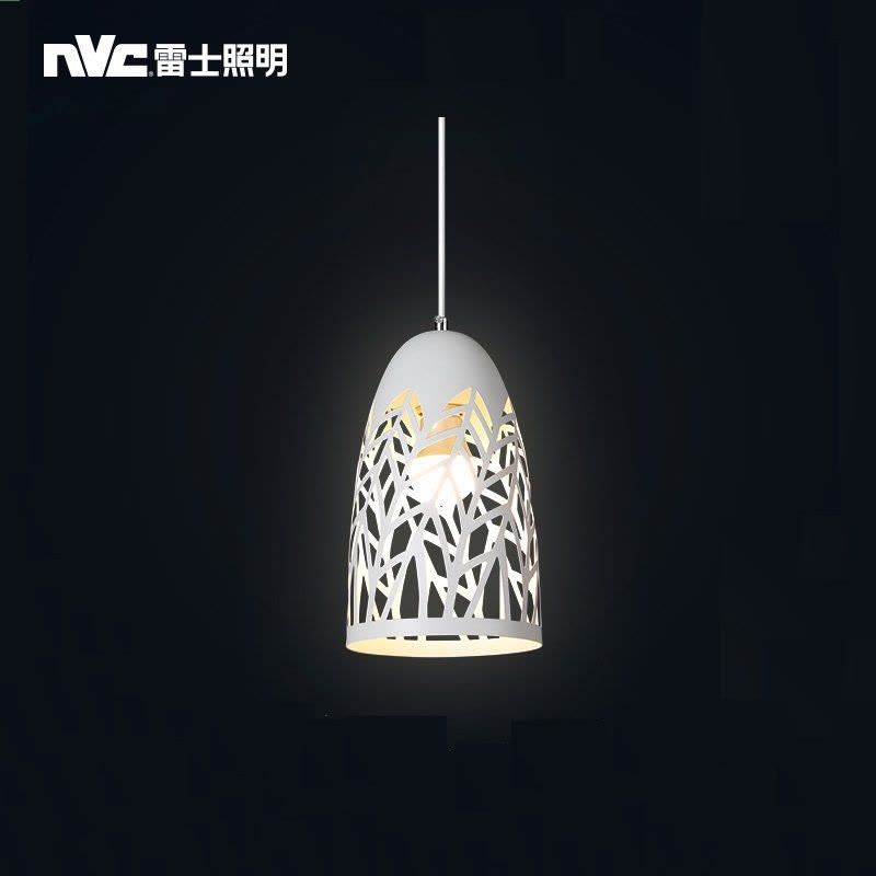 雷士照明(NVC) LED餐厅吊灯 卧室单头吊线创意酒吧缕空台现代简约灯具图片