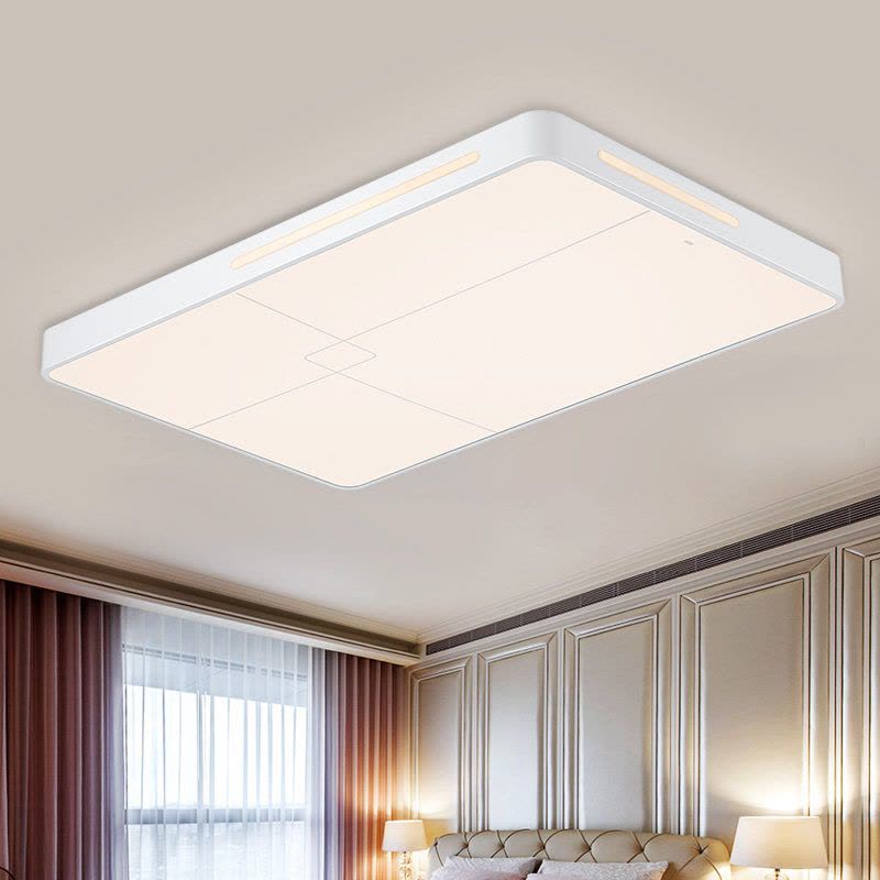 雷士照明(NVC)格伦多LED遥控客厅北欧吸顶灯 简约现代客厅灯长方形圆形卧室大厅灯具图片