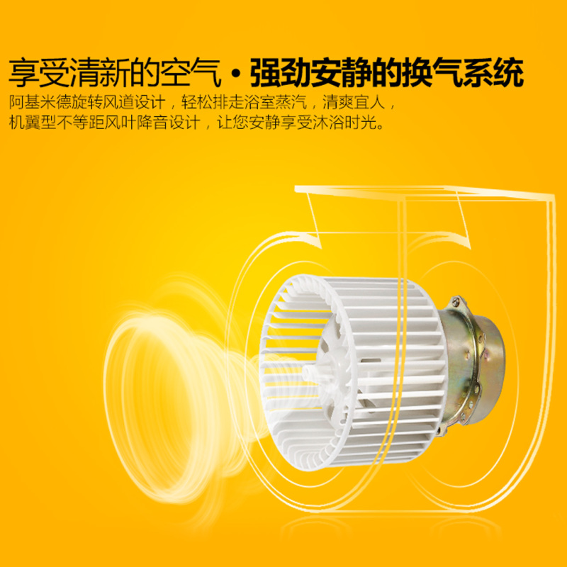 欧普照明嵌入式集成吊顶风暖浴霸智能卫生间三合一多功能取暖器(双屏LED空调式数显 一厨一卫套餐)