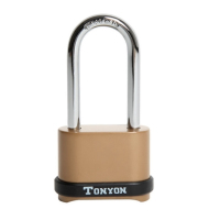通用（TONYON）K25008密室逃脱专用 学生防盗挂锁 4轮密码挂锁 大门锁