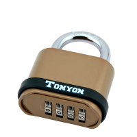 通用（TONYON）K25008密室逃脱专用 学生防盗挂锁 4轮密码挂锁 大门锁