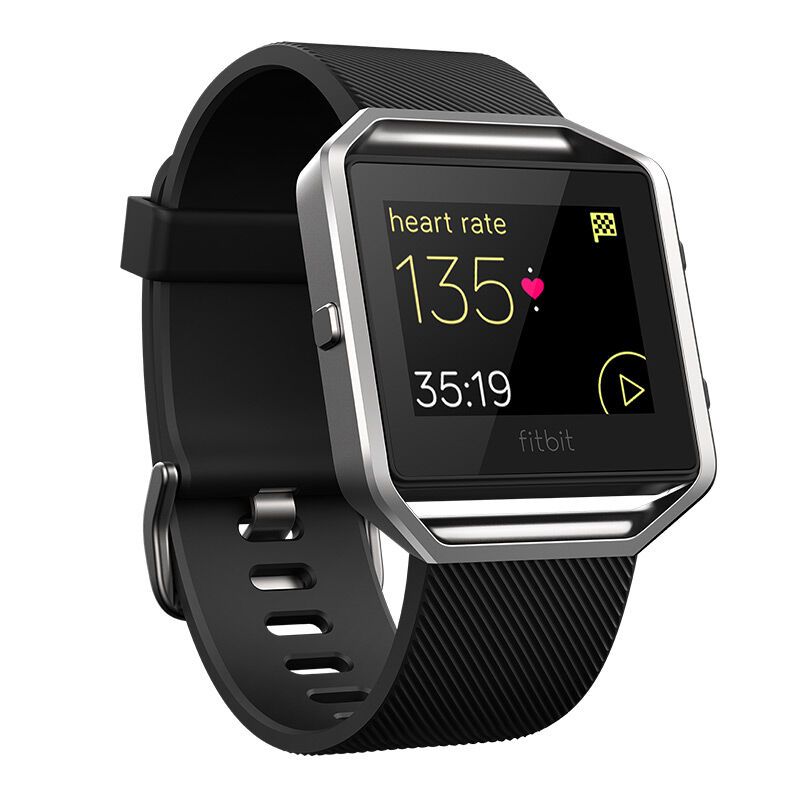 Fitbit Blaze 智能手环【黑色S号】 心率监测蓝牙定位手表运动计步器 港澳台不发货