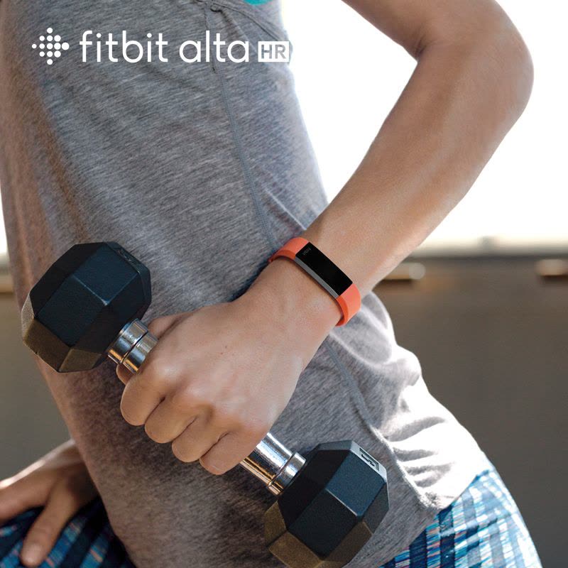 新品上市】Fitbit Alta HR心率智能运动手环睡眠阶段性监测蓝牙紫色L大